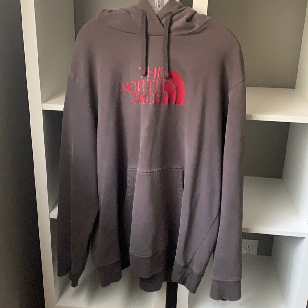 Gray North Face Hoodie
